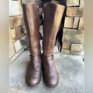 Ecco Sartorell 25 women’s knee high riding cocoa brown boots Sz-37(6.5) K